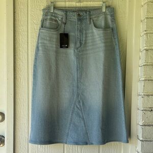 Joe’s Jean denim Margo skirt.